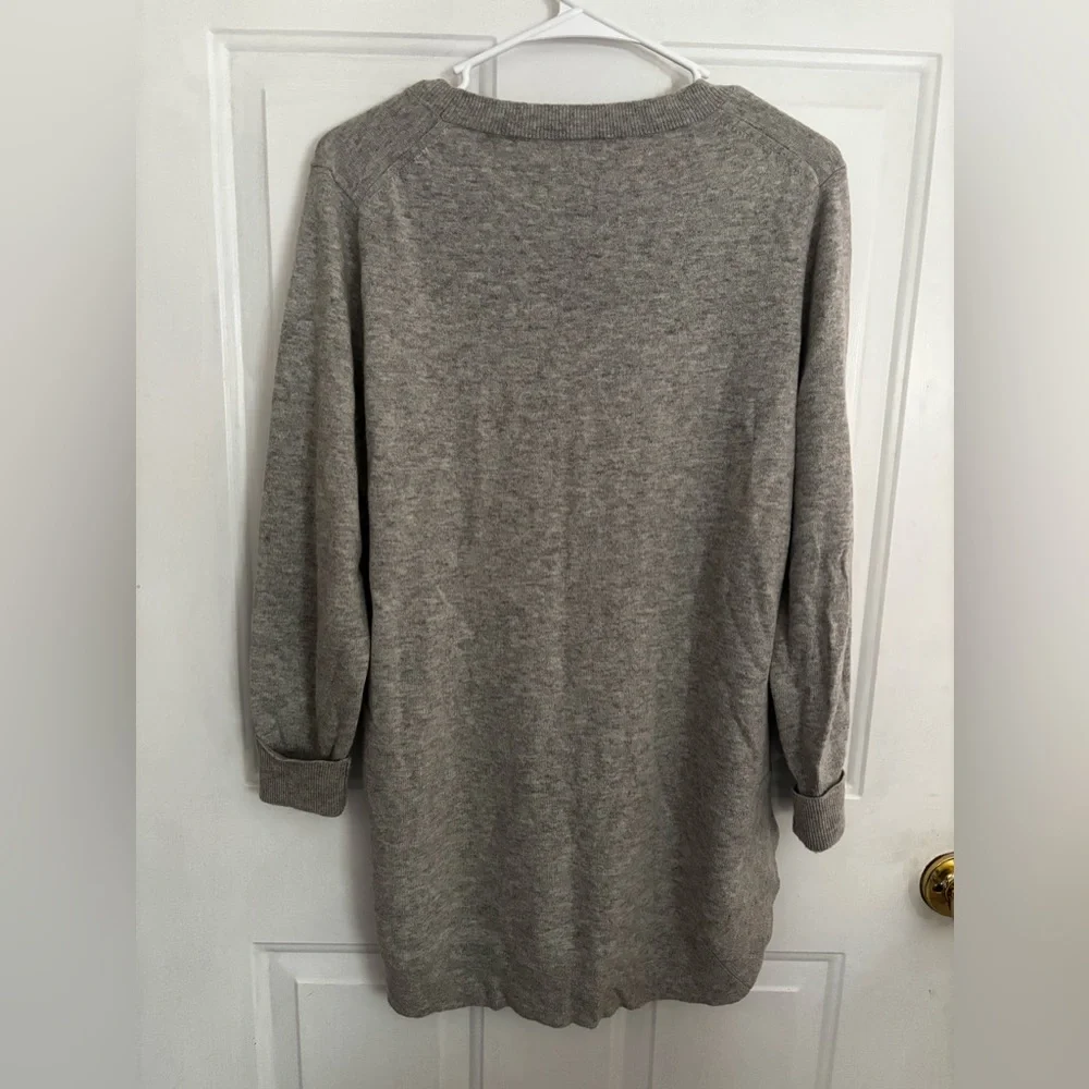 J.Crew Gray Merino Wool Blend Sweater Crewneck Lightweight Size M - Picture 9 of 10